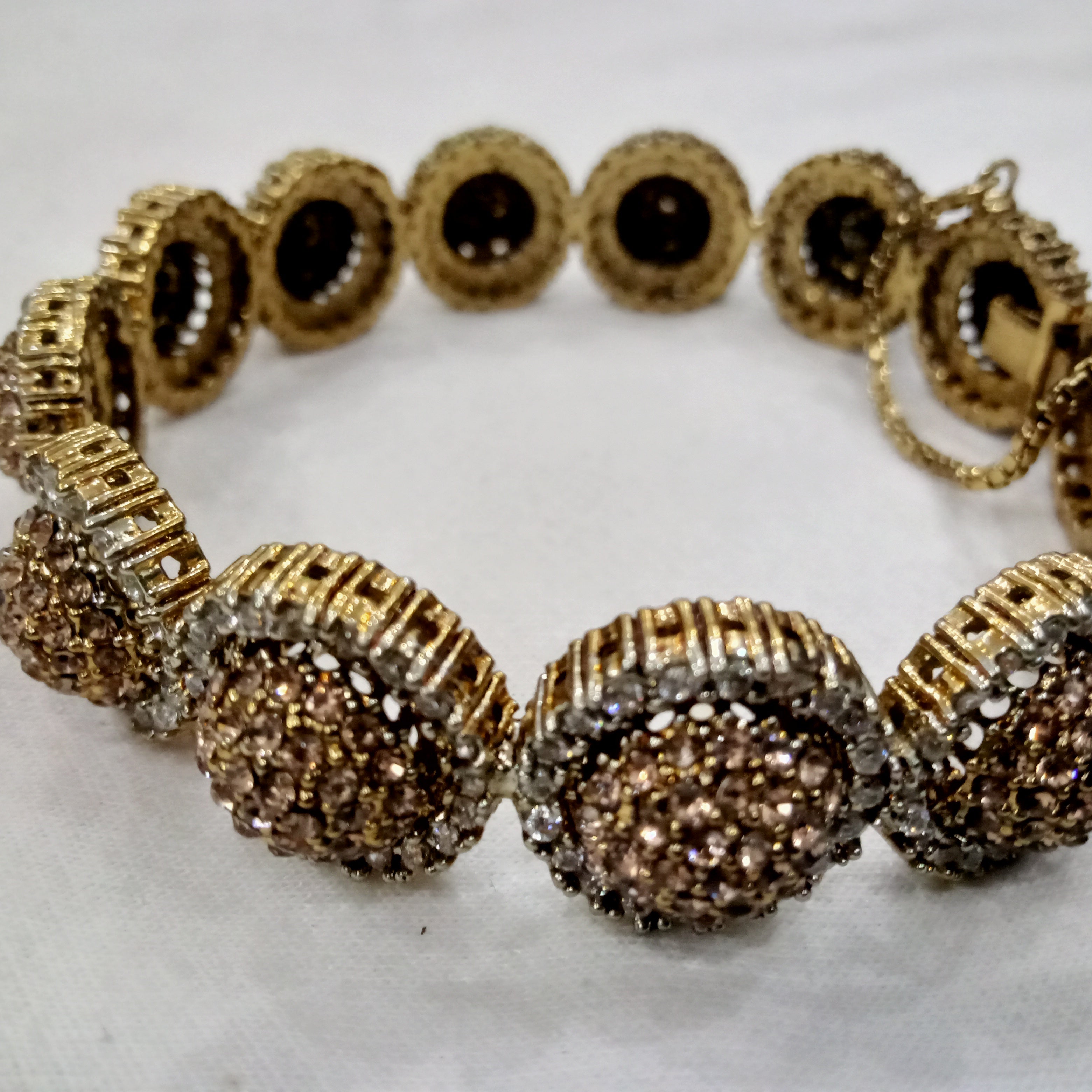 Champagne Sparkle Vintage-Style Handcrafted Bracelets